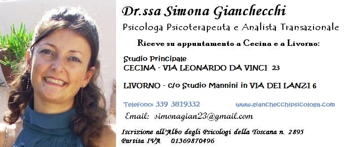 Scopri di più sull'articolo Dr.ssa Simona Gianchecchi Psicologa a Cecina e Livorno